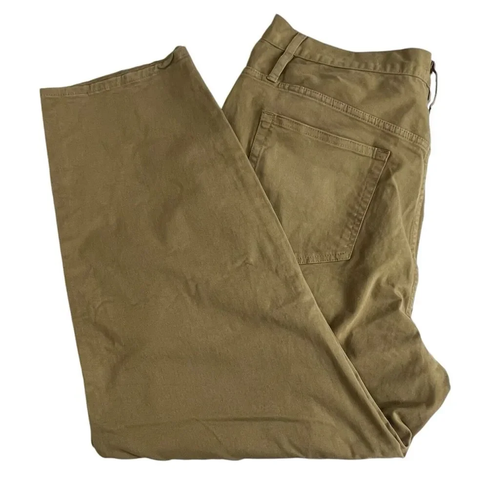 Frame Womens 33 Brown Ultra High Rise‎ Barrell Khaki Pants